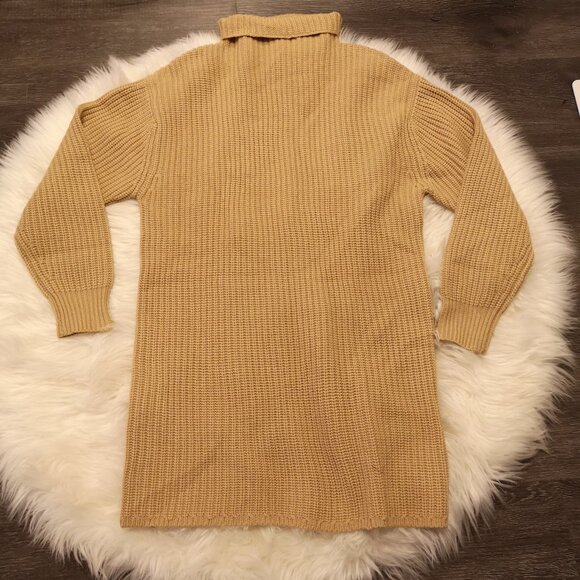 Aritzia Wilfred Montpellier Turtleneck Dress in Sandy Beige - Size 2XS - Picture 4 of 6